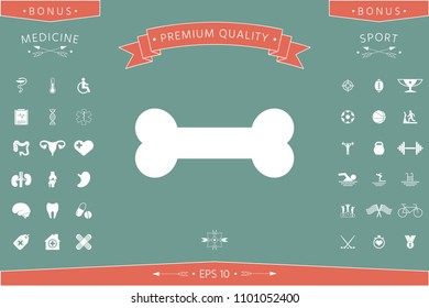 Bone symbol icon