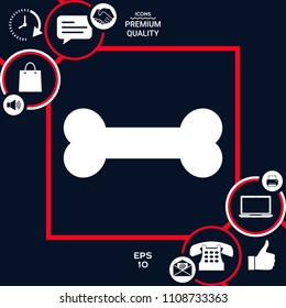 Bone symbol icon