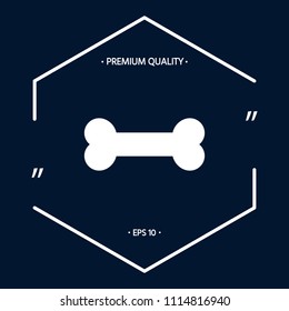 Bone symbol icon