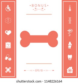 Bone symbol icon