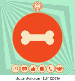 Bone symbol icon