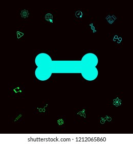 Bone symbol icon