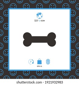 Bone symbol icon. Element for your design