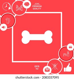 Bone symbol icon. Element for your design
