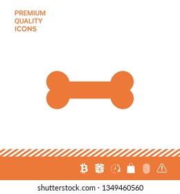 Bone symbol icon. Graphic elements for your design