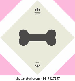 Bone symbol icon. Graphic elements for your design