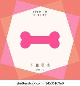 Bone symbol icon. Graphic elements for your design