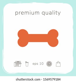 Bone symbol icon. Graphic elements for your design