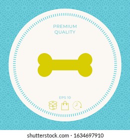 Bone symbol icon. Graphic elements for your design