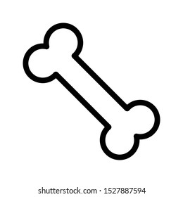 bone thin line vector icon
