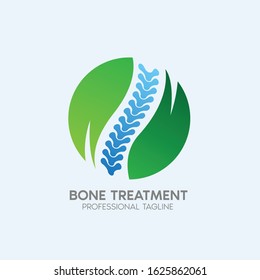 bone treatment vector logo design template