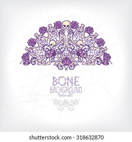 Bone. Vector  background artwork for design.