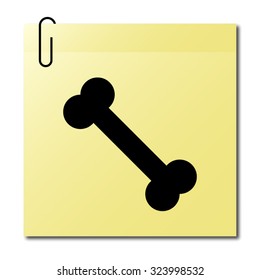Bone - vector icon
