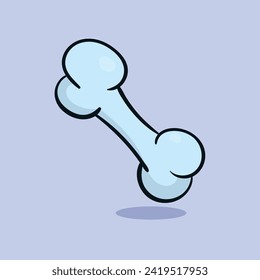 Bone Vector Icon Illustration Dog Bone Toy