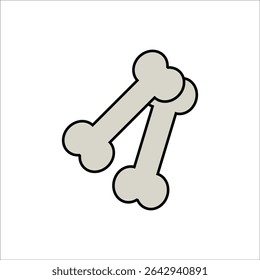 bone vector icon line template