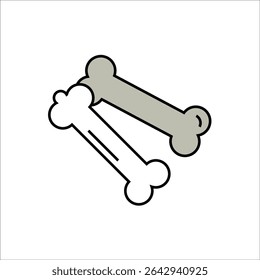 bone vector icon line template