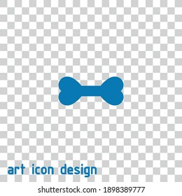 bone vector icon on an abstract background