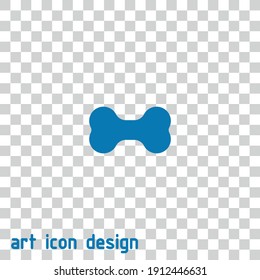 bone vector icon on an abstract background