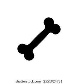 Bone vector icon, vector simple flat black trendy style illustration for web and app..eps