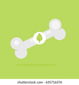  Bone vector illustration: Healthy bones
