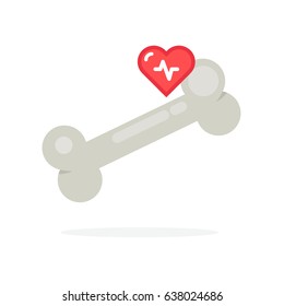  Bone vector illustration: Healthy bones
