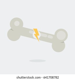  Bone vector illustration: Injury