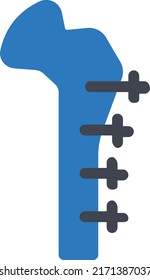 Knochen-Vektorgrafik auf transparentem Hintergrund. Hochwertige Symbole. Glyphen Vektorsymbole für Konzept und Grafikdesign. 

