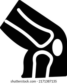 ilustración del vector óseo sobre un fondo transparente. Símbolos de calidad superior. Iconos vectoriales de glifos para diseño de conceptos y gráficos. 

