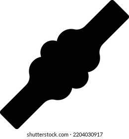 bone Vector illustration on a transparent background. Premium quality symmbols. Glyphs vector icons for concept and graphic design. 
