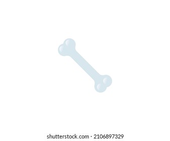 Bone vector isolated icon. Emoji illustration. Bone vector emoticon