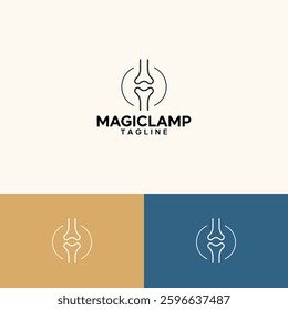 Bone vector Logo design template