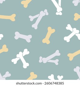 Bone Vector Seamless Pattern Background for Surface Print Fabric Fashion Wrapping