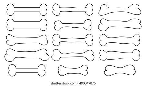 bone vector symbol icon design. Beautiful illustration isolated on white background
