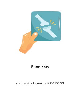 Bone Xray Vector Flat Icon Design illustration Symbol on White background EPS 10 File