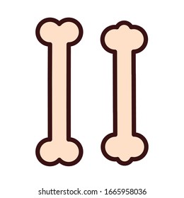 bones body human parts flat style vector illustration design