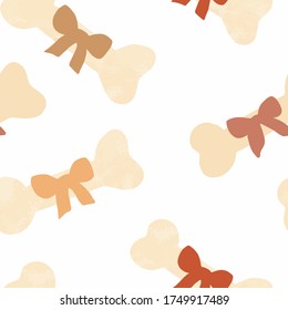 Bones and Bows, Vectors, Seamless Repeating Pattern, Dog Accessory Pattern