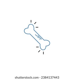 Bones concept line icon. Simple element illustration.Bones concept outline symbol design.