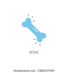 Bones concept line icon. Simple element illustration.Bones concept outline symbol design.