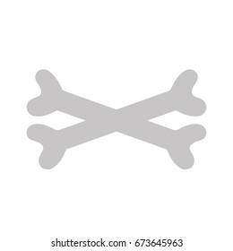 bones in cross danger symbol to caution alert