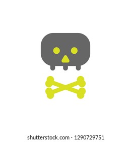 Bones, death icon. Element of Science experiment icon for mobile concept and web apps. Detailed Bones, death can be used for web and mobile