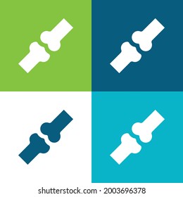 Bones Flat four color minimal icon set