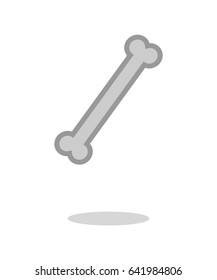 Bones flat icon. Single high quality outline symbol of human body for web design or mobile app. Thin line signs of bone for design logo, visit card, etc. Outline pictogram of bone