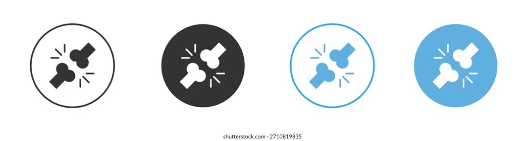 Bones icon. Graphic icon design template