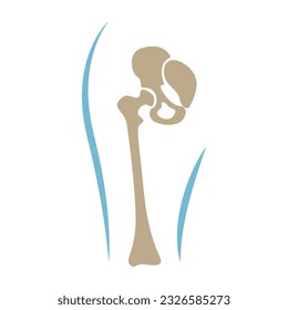 Knochen-Symbol-Logo-Design