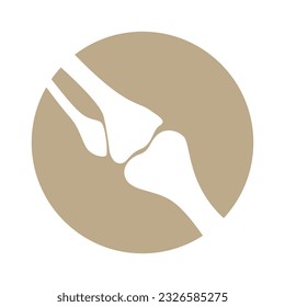 Ilustración del logotipo del icono de los huesos