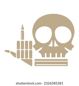 Bones icon logo design illustration