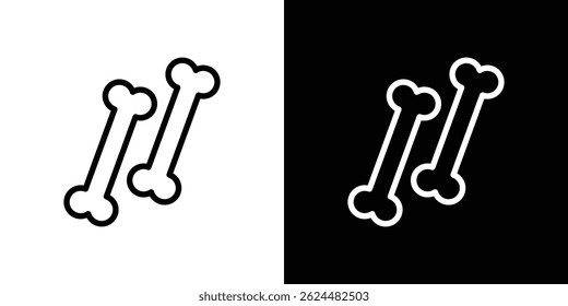 Bones icon. Logotype vector set