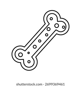 Bones icon on white background