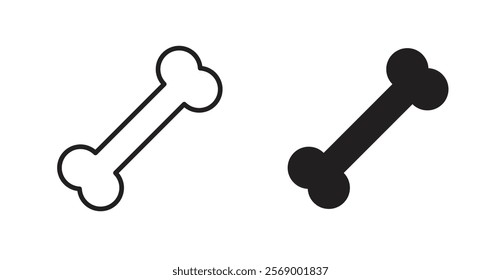 Bones icon set vector graphics designs