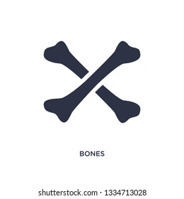 bones icon. Simple element illustration from history concept. bones editable symbol design on white background. Can be use for web and mobile.